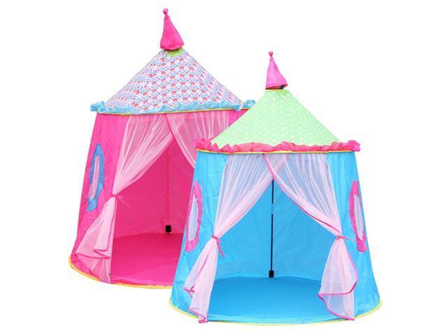 Princess Castle Play Teepee Tent Pop Up Dress Up Costume Playhouse Gift for Girl