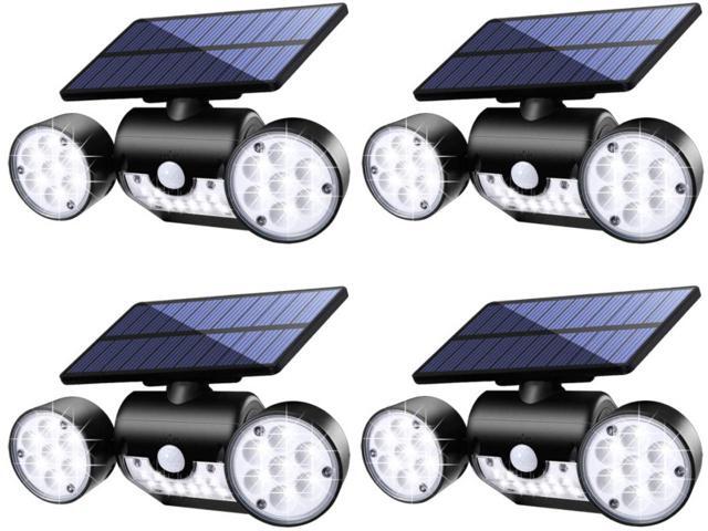 Outdoor Solar Lights Fatpoom 30 LED Solar Security Light with Motion Sensor Dual