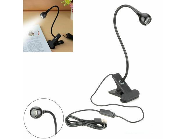 USB Flexible Reading LED Light Clip-on Beside Bed Desk Table Lamp Book Light New