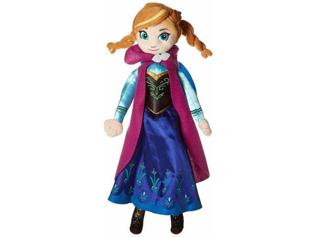 Disney Girls Frozen Anna Standing Plush Backpack Pink/Blue