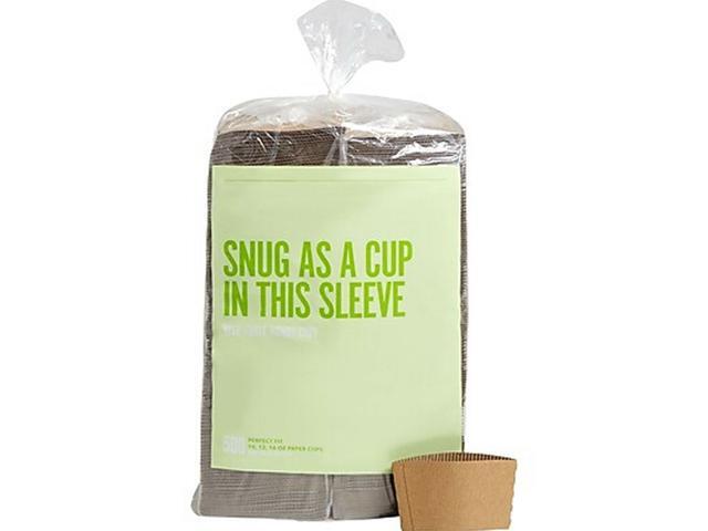 MyOfficeInnovations Paper Hot Cup Sleeve Brown 500/Pack (PK56227) 24394122