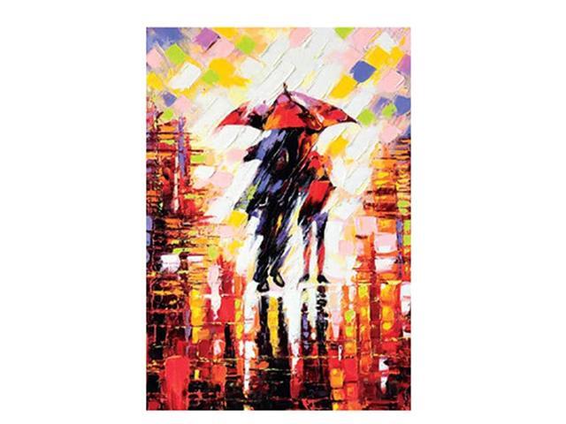 Autumn Puzzle Rainy Night Romantic Couple Large Paper Puzzle 1000 Pieces Jigsaw Puzzle Kids Adult