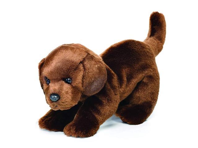 Large Chocolate Labrador Dog Warm Chestnut Childrens Plush Stuffed Animal Toy