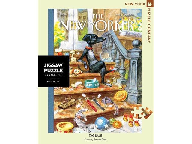 New York Puzzle Company - New Yorker Tag Sale - 1000 Piece Jigsaw Puzzle