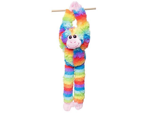 Edgewood Toys 24-Inch Hanging Tie Dye Monkey Stuffed Animal - Monkey Toy with Specially Designed Ultra Soft Plush Feel - Hands and Feet Connect