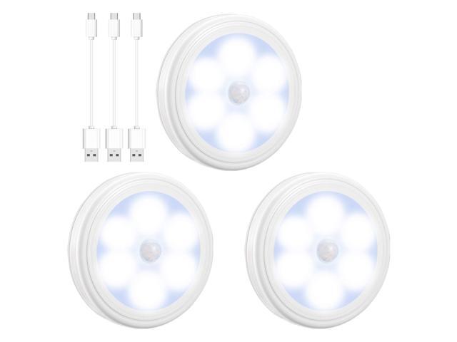 KeeKit Motion Sensor Light Rechargeable LED Night Light with USB Cable Cordless Closet Lights with Auto/On/Off Magnet Stick-Anywhere Wall Light