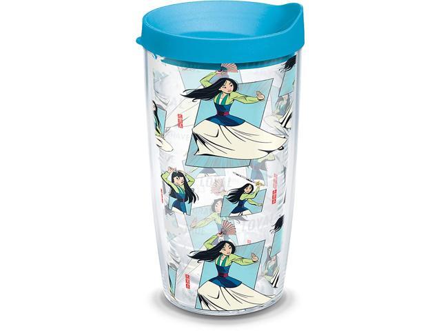 Tervis Disney - Mulan Collage Insulated Tumbler with Wrap and Turquoise Lid 16oz Clear