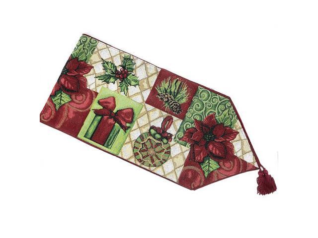 Tache Home Fashion DB12900-1372 Tache Christmas Decorative Tapestry Holiday Tidings Table Runners