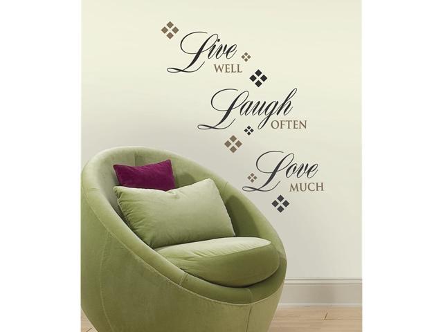RoomMates Live Love Laugh Peel and Stick Quote Wall Decals