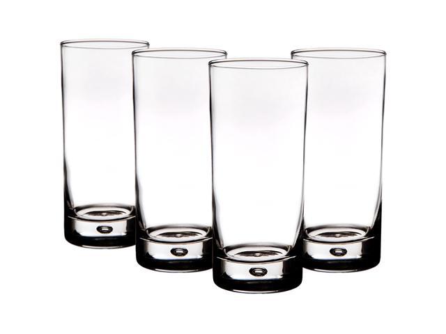 Home Essentials Red Series Bubble 17oz Highball Glass Set of 4