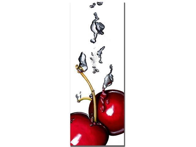 Cherry Splash II by Roderic Stevens 12x32-Inch Canvas Wall Art