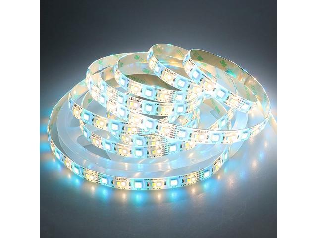 LEDENET LED Light Strip RGB+W+WW 12V 120W Full Color Cold White Warm White CCT RGB LED Tape Ribbon Lamp Silcone Coating Waterproof IP65 164ft(5m)