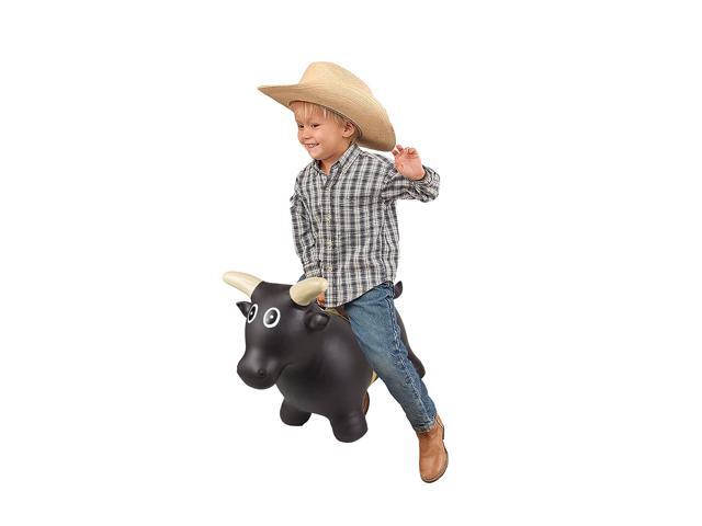 Big Country Toys Lil Bucker Bull - Kids Bouncy Toys - Hopper Ball with Bull Rope for Kids - Rodeo Toy - Bouncy Ball - Rodeo Hopper Toy