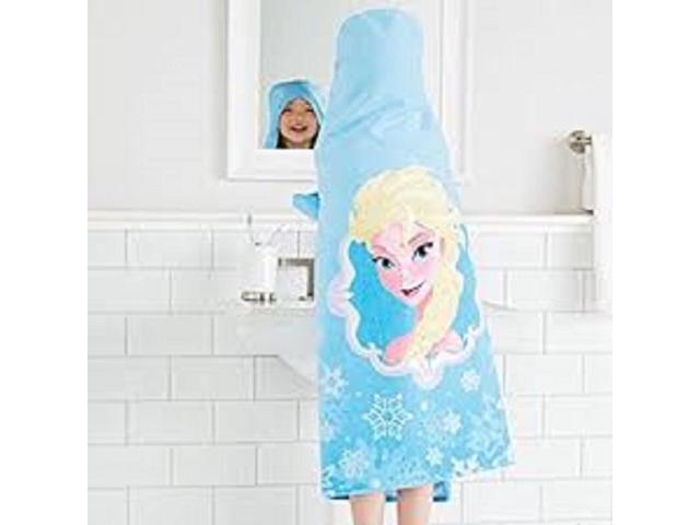 Disney Frozen Elsa Hooded Towel Wrap for Swimming Pool Bath or Beach by Disney