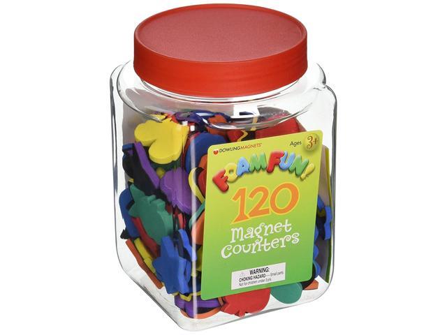 Dowling Magnets - 732102 Magnetic Counters Multicolored Educational Magnets for Kids Set of 120