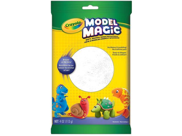 Crayola Model Magic White Modeling Clay Alternative At Home Crafts for Kids 4 oz Model Number: 57-4401