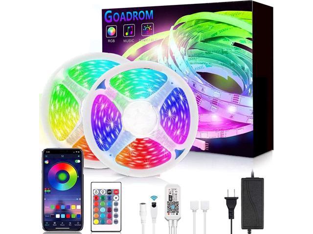 LED Strip Lights GOADROM Smart 328FT WiFi LED Strip Lights Works with Alexa Brighter 5050 LED Phone App Controlled Music Light Strip for Home