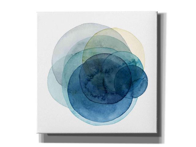 Epic Graffiti Evolving Planets I by Grace Popp Giclee Canvas Wall Art 18' x 18' Blue