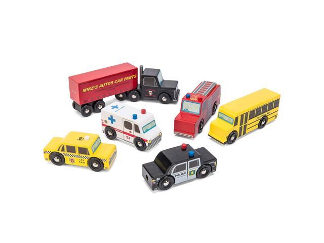 Le Toy Van New York Car Set Premium Wooden Toys for Kids Ages 3 Years & Up