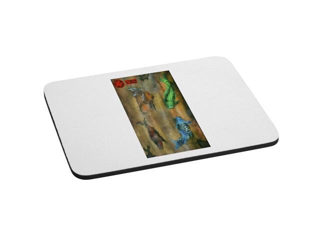 Koi Fish in a Muddy Pond Mural Yuya Negishi YUYART Computer Mousepad