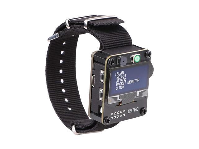 MakerFocus WiFi Test Tool ESP8266 WiFi Deauther Watch DSTIKE NodeMCU ESP8266 Programmable Development Board Built in 500mAh Battery with OLED