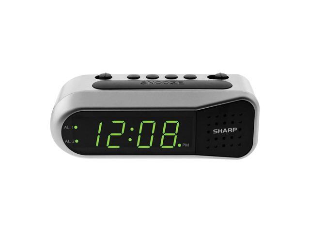 Sharp Digital Alarm Clock - Ascending Alarm Begins Faintly and Grows Increasing Louder Gentle Wake Up Experience Dual Alarm - Battery Back-up