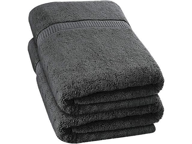 Utopia Towels - Luxurious Jumbo Bath Sheet (35 x 70 Inches Grey) - 600 GSM 100% Ring Spun Cotton Highly Absorbent and Quick Dry Extra Large Bath