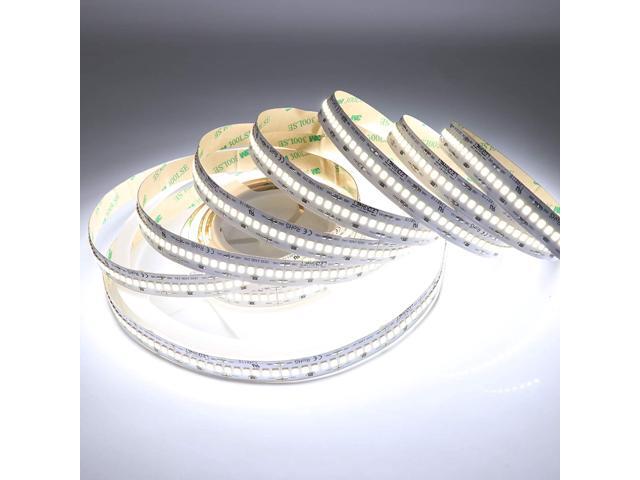 LEDENET 164FT Dimmable Cold White LED Strip Lighting 24V 1200LEDs Flexible Ribbon Tape Lamp High Density Linear Light UL Listed(Cold White)
