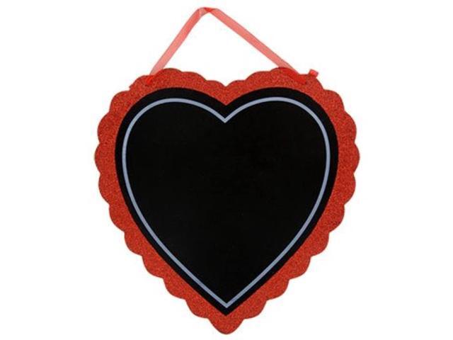 Valentine Red and Black Wooden-Heart Wall Decorations 105 in (Heart)