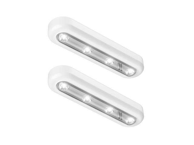 OxyLED Tap Closet Lights One Touch Light Stick-on Anywhere 4-Led Touch Tap Light Cordless Touch Sensor LED Night Light Battery Operated Stair