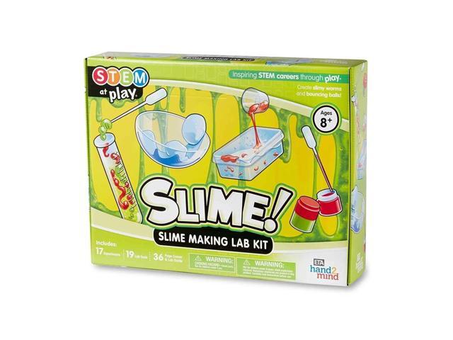 hand2mind Slime Science Kit for Kids 8-12 Kids Science Kit with Fact-Filled Guide DIY Slime Worms and Slime Bouncing Balls STEM Toys 17 Science