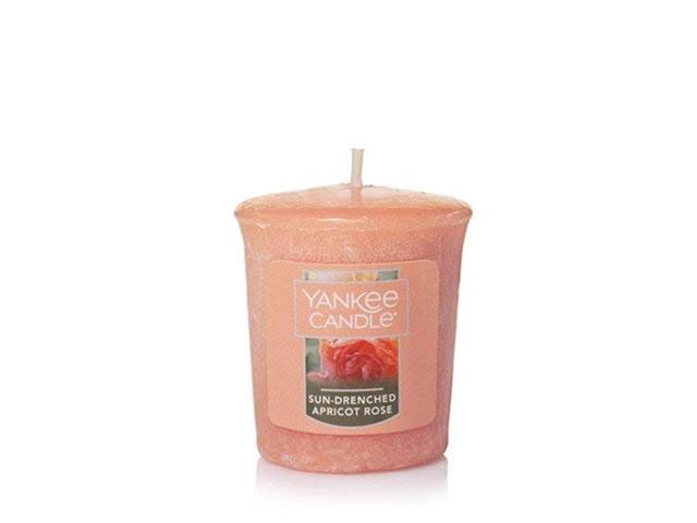 Yankee Candle Lot of 3 Sun-Drenched Apricot Rose Sampler Votive Candles 175 oz Each