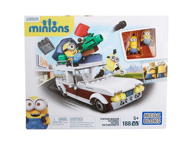 Mega Bloks Minions Station Wagon Getaway Building Set