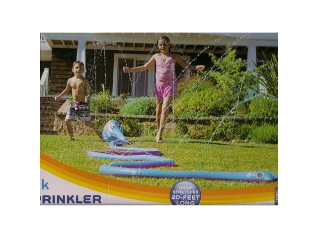 Discovery Kids Inflatable Twisty Trunk Elephant Sprinkler Water Toy (Trunk Stretches 20 Feet Long)