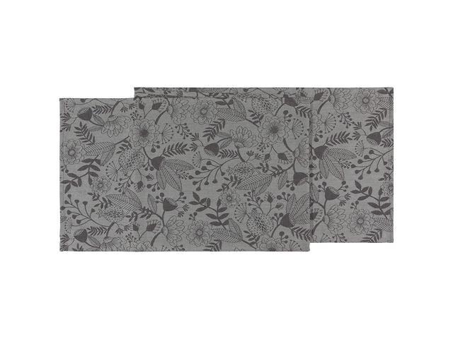 Now Designs Isla Jacquard Table Runner Gray