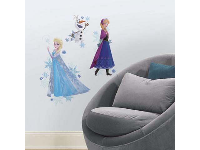 RoomMates - RMK2771TB Disney Frozen Anna Elsa And Olaf Peel And Stick Giant Wall Decals Multicolor18' x 40'