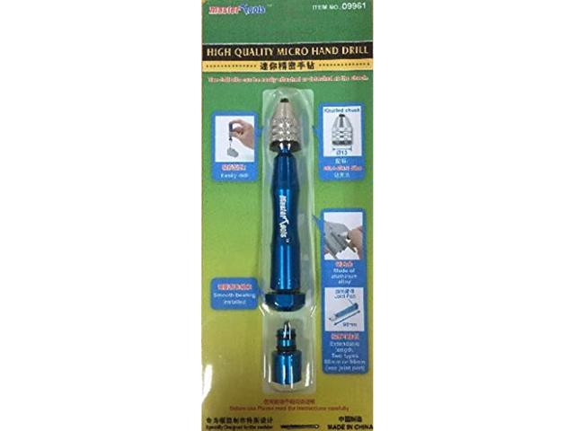 Master Tools Micro Hand Drill - Plastic Model Building Tools # 09961