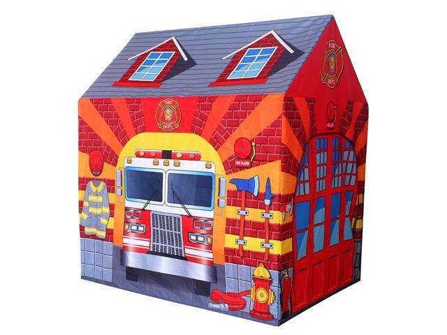 POCO DIVO Fire Station Play Tent Kids Pretend Playhouse