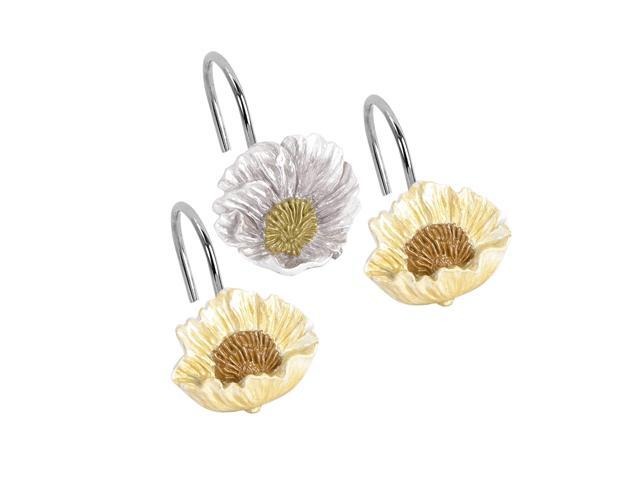 Popular Bath 959420 Poppy Fields Shower Hooks Pastel Moss