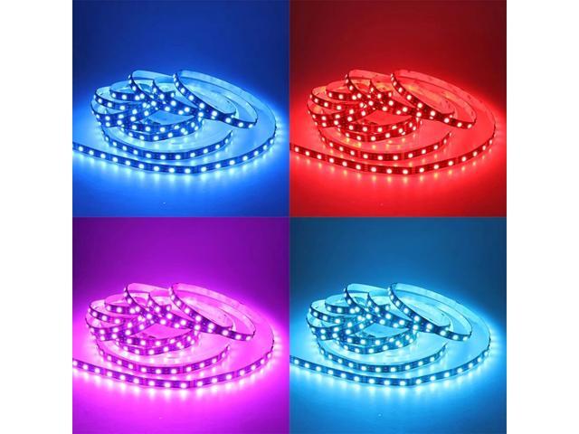 LEDENET RGB Led Strip Light SMD5050 300Leds DC12V 48W Black PCB 164Ft Strip for Party Holiday Home(Non-Waterproof)