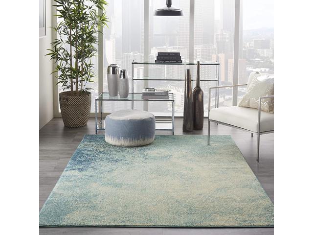 Nourison Passion 4 x 6 Navy Light Blue Area Rug 96' x 136'