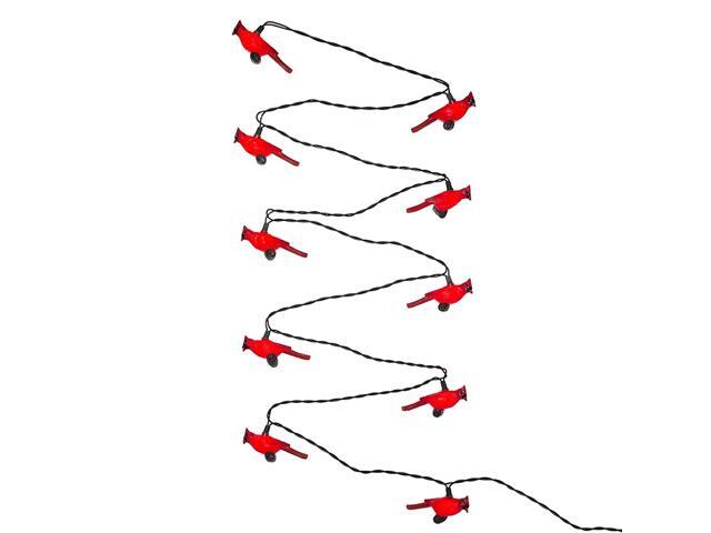 Kurt Adler UL0676 Red Cardinal Light Set 10 Light