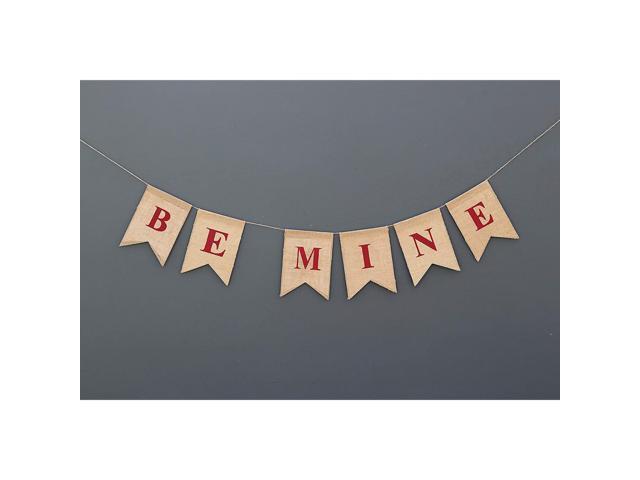 BE MINE Valentines Banner Valentines day Gift For him and Her Rustic heart for wedding valentine for him and her Wedding Engagement Love Pennant