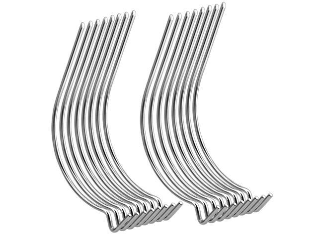 HiGift 70 Pcs Stainless Steel Picture Hanging Hooks for Drywall Heavy Duty No Damage Picture Hangers Holds Up to 100lbs No Tools Need for Hanging