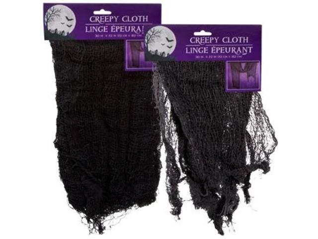 Black Creepy Cloth Halloween Decoration (Pack of 2)