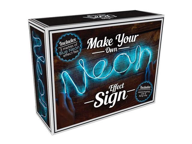 iscream Fizz Creations Neon Effect Blue LED Customizable Rope Accent Light 9 ft 10 in Long
