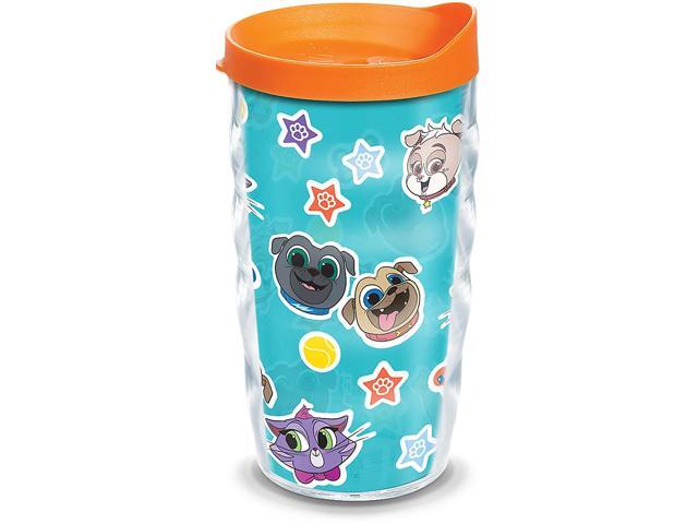 Tervis Disney - Puppy Dog Pals Collage Insulated Tumbler with Wrap and Orange Lid 10oz Wavy Clear