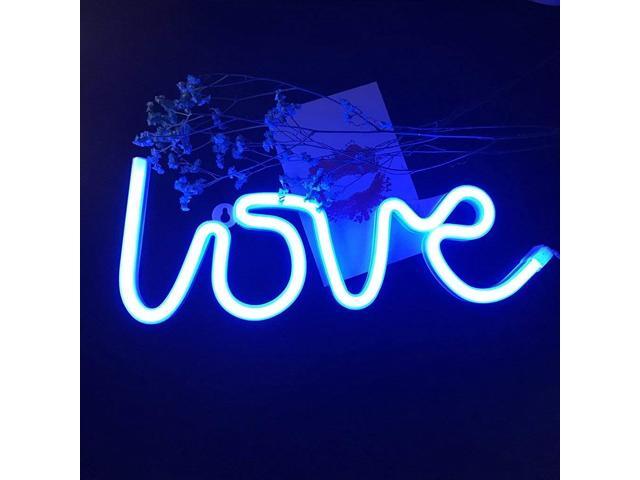 LED Love Sign 1370' Large Neon Love Signs Light Art Decorative Lights Wall Decor for Christmas Valentines Gift Girls Room Wedding Party Kids Room