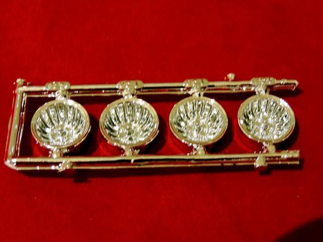 Model Car Parts AMT Deep Dish Chrome Turbine Wheels 1/25