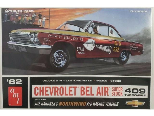 AMT865 - '62 Chevrolet Bel Air Super Stock 409 1/25 Scale Model Kit